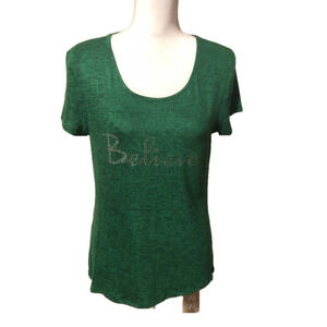 ⭐️ 3 For $15 Fig & Blu Believe Shirt NWOT